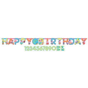 Peppa Pig Jumbo Letter Happy Birthday Banner