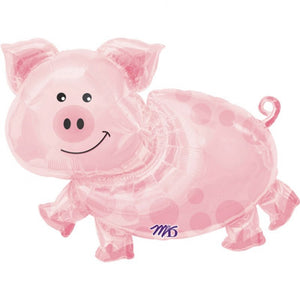 Pig SuperShape Foil Balloon UNINFLATED