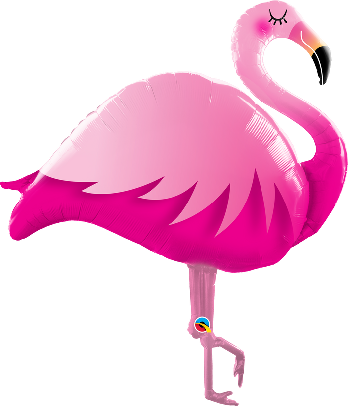 Pink Flamingo SuperShape Foil Balloon UNINFLATED