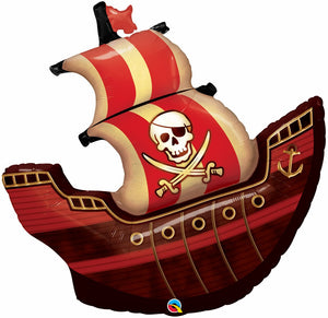 Pirate Ship SuperShape Foil Balloon UNINFLATED