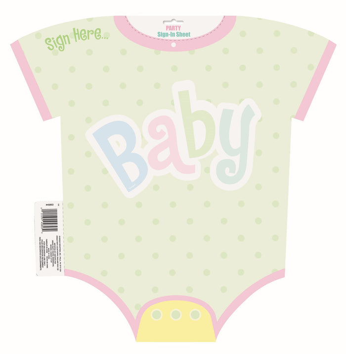 Polka Dots Baby Shower Sign In Cutout