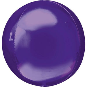 Purple Foil Orbz Balloon UNINFLATED