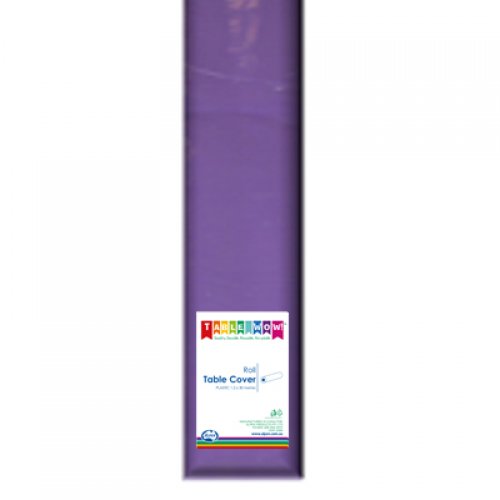 Purple Plastic Tablecover Roll