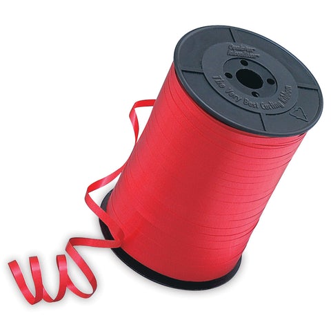 Red Curling Balloon Ribbon
