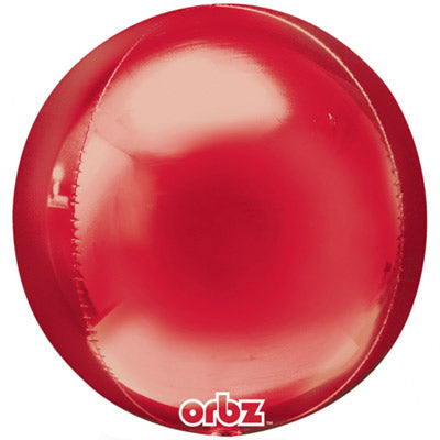 Red Foil Orbz Balloon UNINFLATED