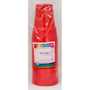 Red Plastic Cups - Pack of 25