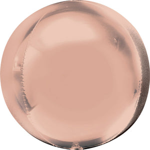 Rose Gold Foil Orbz Balloon UNINFLATED