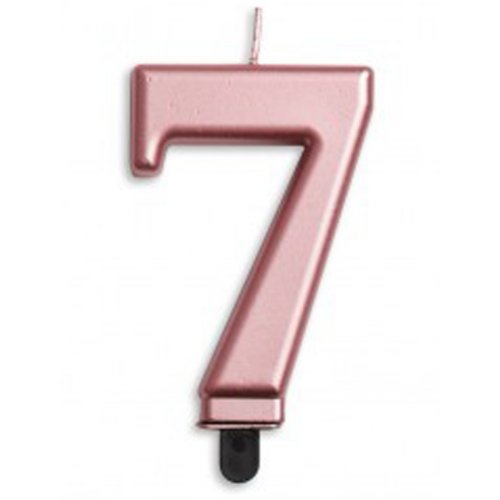 Rose Gold Jumbo Candle Number #7