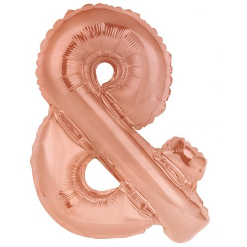 Rose Gold Letter & Supershape 86cm Alphabet Foil Balloon UNINFLATED