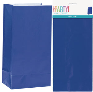 Royal Blue Paper Birthday Loot Bags