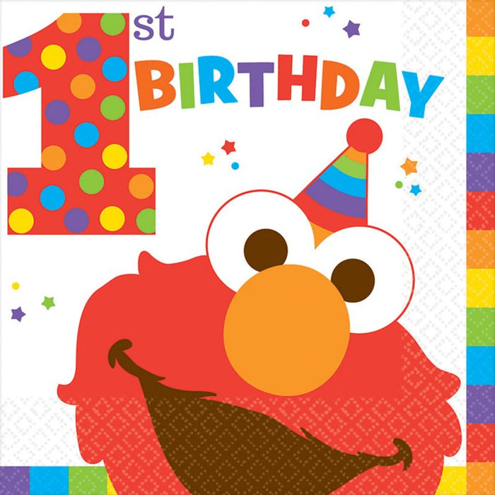 Sesame Street 1st Birthday Lunch Napkins