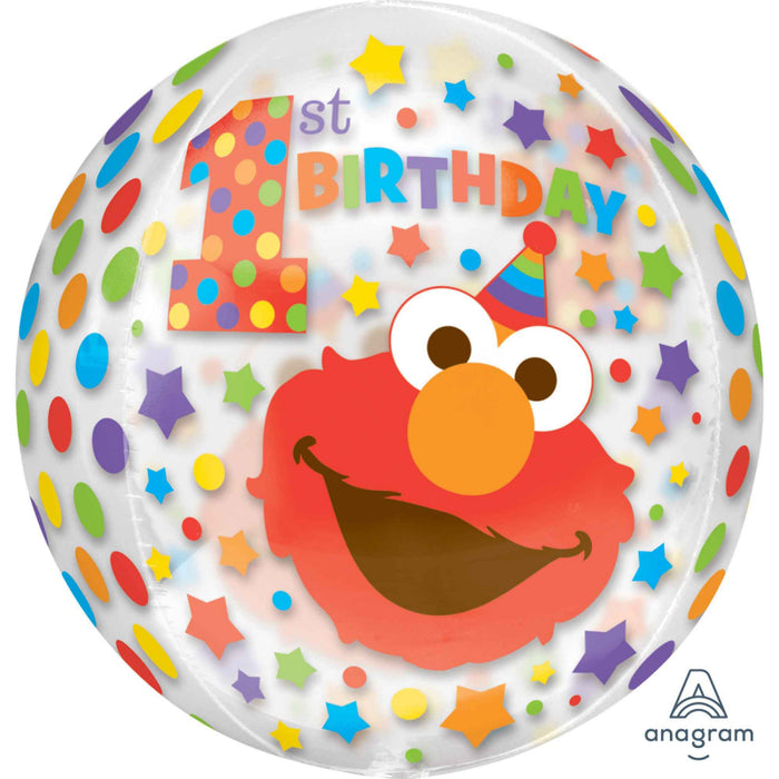 Sesame Street 1st Birthday Orbz Balloon UNINFLATED