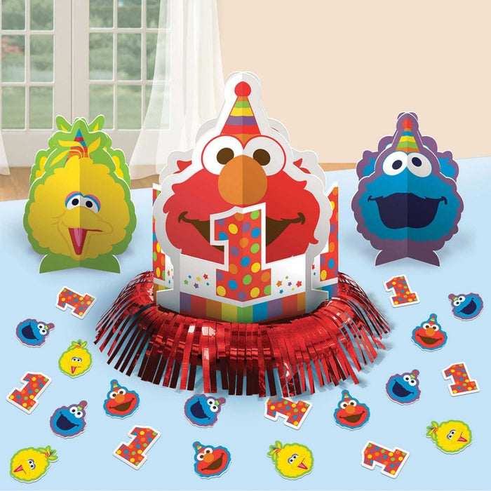 Sesame Street 1st Birthday Table Decorating Kit