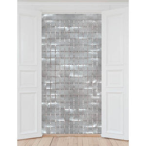 Silver Foil Backdrop Square Artwrap