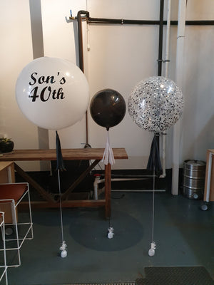 Silver Party Balloon Decoration Package Adelaide