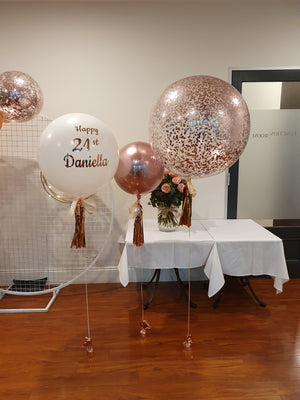 Silver Party Balloon Decoration Package Adelaide