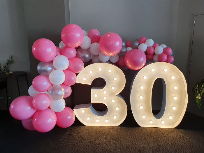 Silver Party Balloon Decoration Package Adelaide