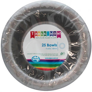 Silver Plastic Bowls - Pack of 25
