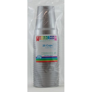 Silver Plastic Cups - Pack of 20