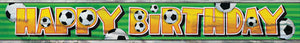 Soccer Happy Birthday Foil Banner
