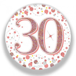 Sparkling Fizz Rose Gold Badge #30