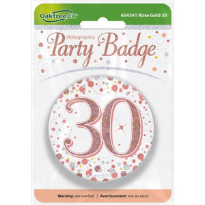 Sparkling Fizz Rose Gold Badge #30