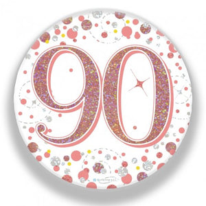 Sparkling Fizz Rose Gold Badge #90