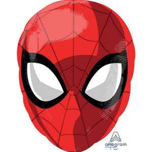 Spiderman Head Shape Foil Balloon UNINFLATED