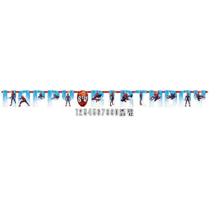 Spiderman Jumbo Letter Happy Birthday Banner