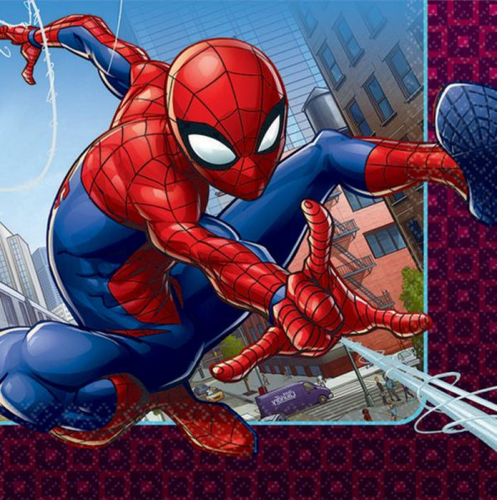 Spiderman Lunch Napkins - Pack of 16
