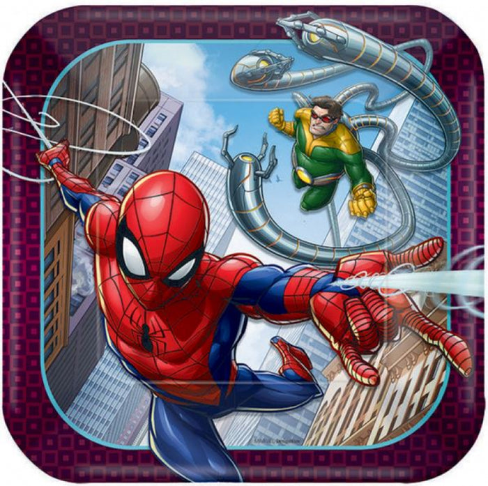 Spiderman Paper Lunch Plates - Pack of 8