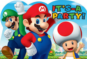 Super Mario Brothers Party Invitations