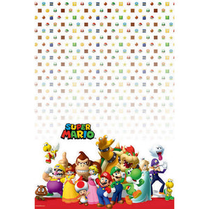 Super Mario Brothers Plastic Printed Rectangle Tablecover