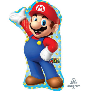 Super Mario Brothers SuperShape Foil Balloon UNINFLATED