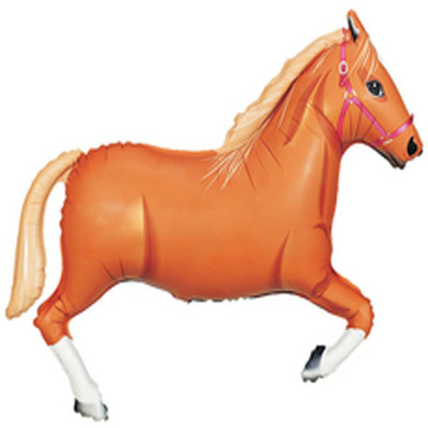 Tan Horse SuperShape Foil Balloon UNINFLATED