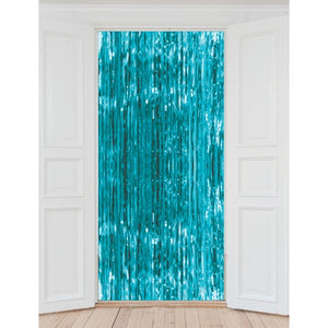 Teal Foil Curtain - Artwrap