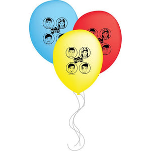 The Wiggles Latex Balloon UNINFLATED - Pack of 6