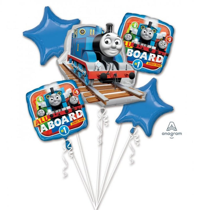 Thomas the Tank Engine Foil Balloon Bouquet UNINFLATED - Pack of 5