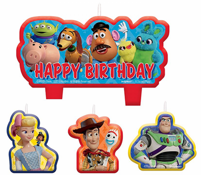 Toy Story Candles Set of 4
