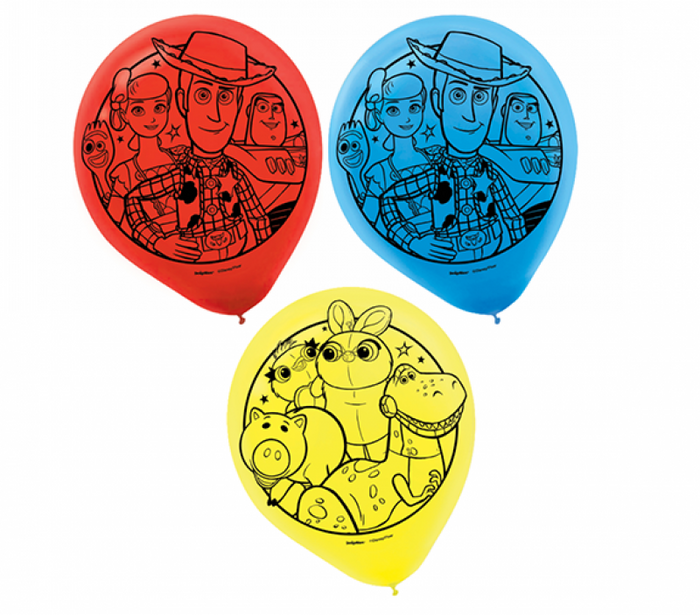 Toy Story Latex Balloon UNINFLATED - Pack of 6