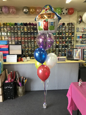 Welcome Home Helium Balloons Bouquet