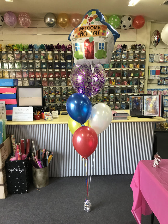 Welcome Home Helium Balloons Bouquet