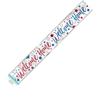 Welcome Home Red, White & Blue Foil Banner