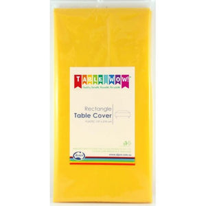 Yellow Plastic Rectangle Tablecover