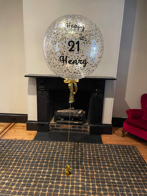 Giant 90cm (3ft) Confetti Personalised Balloon