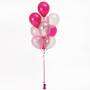 Bunch Of 10 Helium Balloons Bouquet